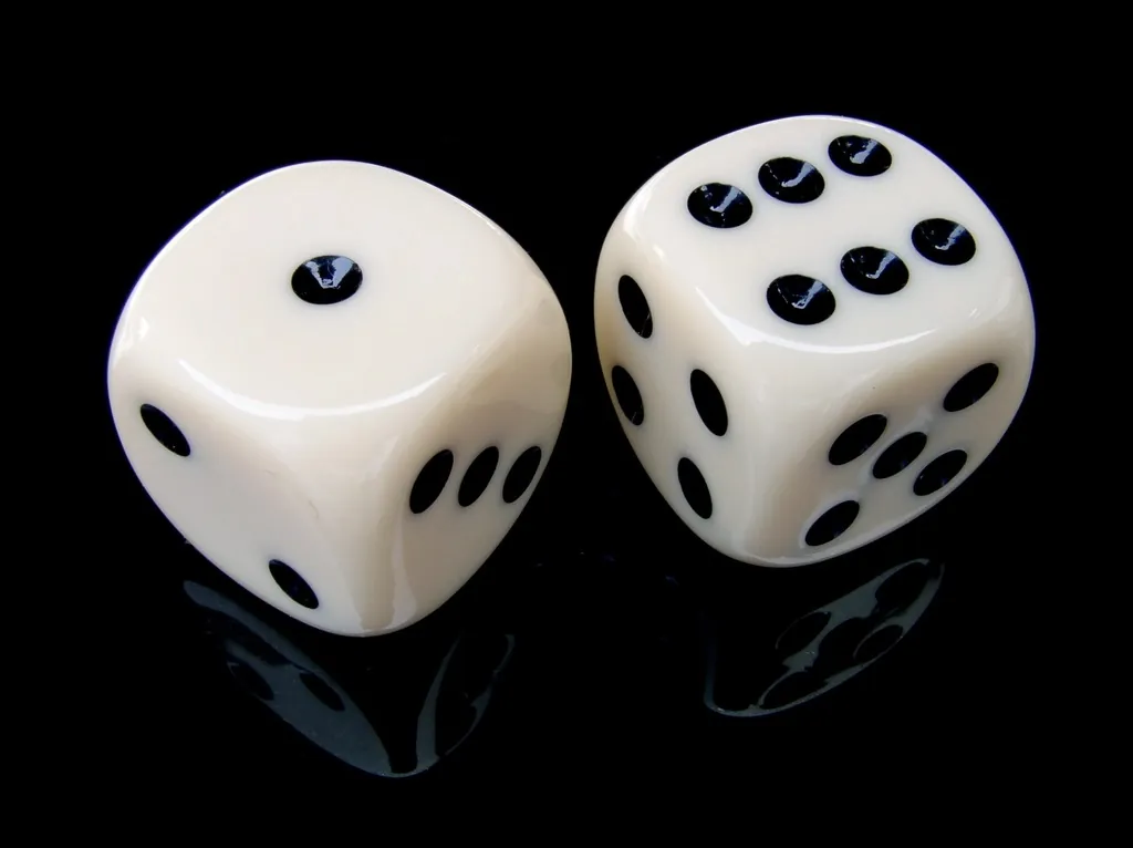 Dice on the table