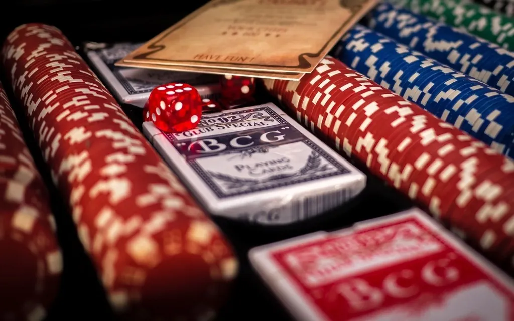 Inside a casino gaming room