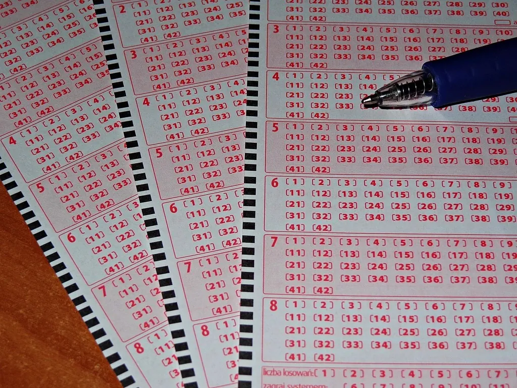 Lottery slips filled in by hand