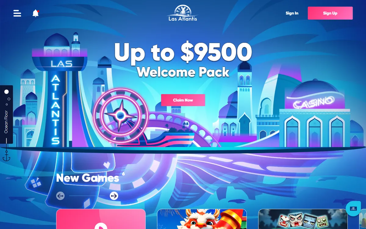 Las Atlantis casino lobby screenshot