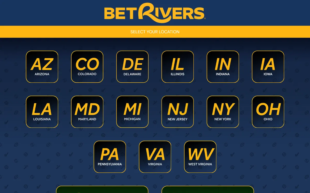 BetRivers website screenshot