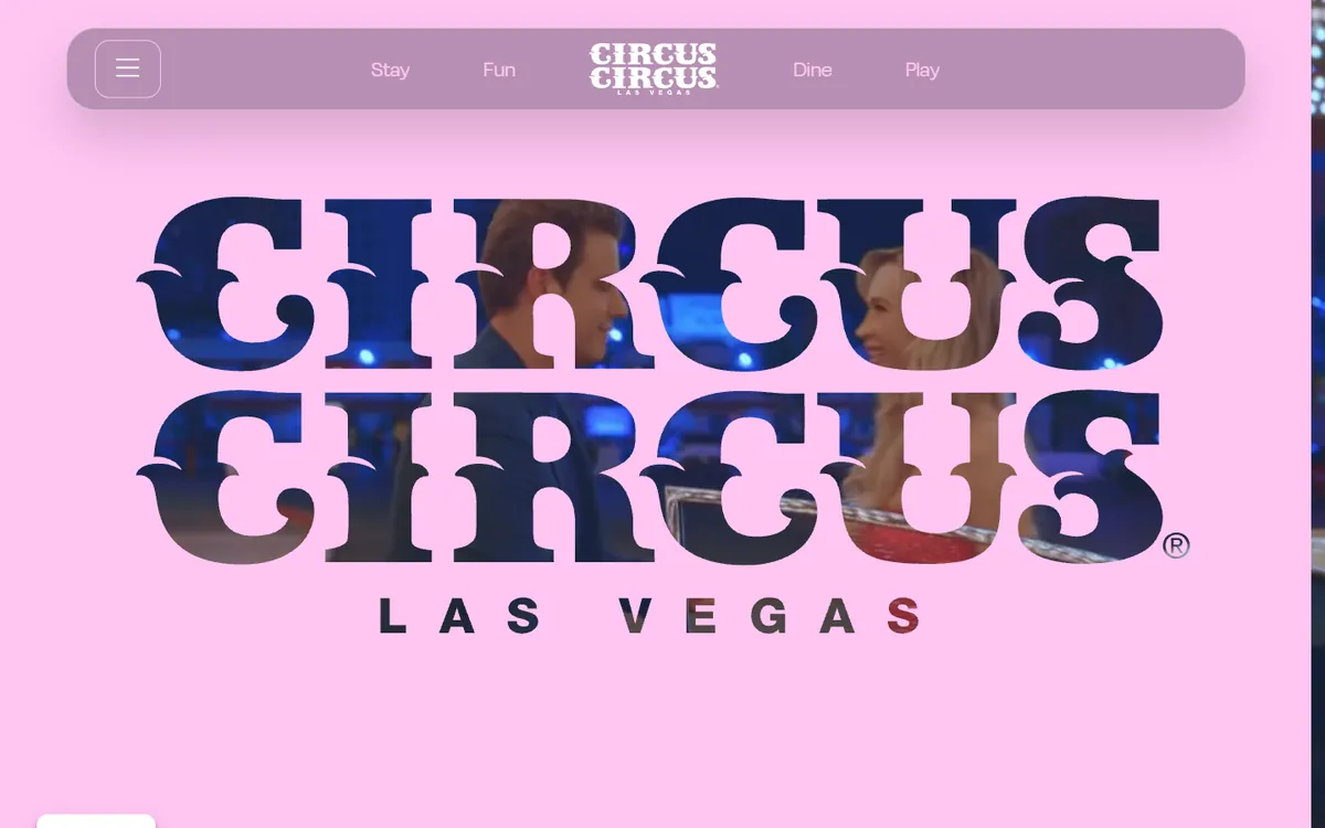Circus Circus website screenshot
