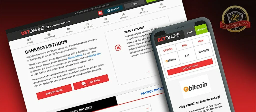 BetOnline Banking Methods