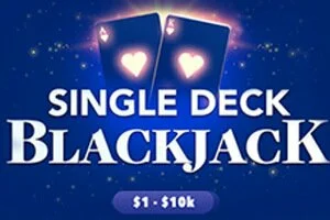 Single deck blackjack at BetOnline