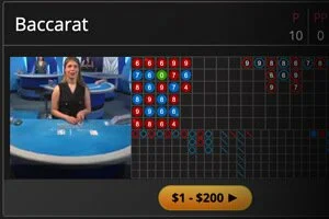 Live Baccarat at BetOnline
