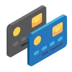 Credit debit cards icon