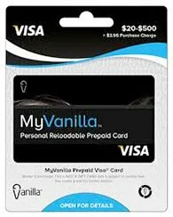 my vanilla visa card