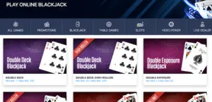 Blackjack at BetUS