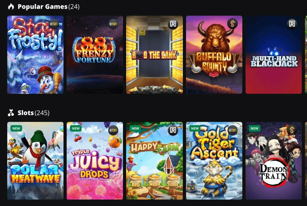 Wild casino games software