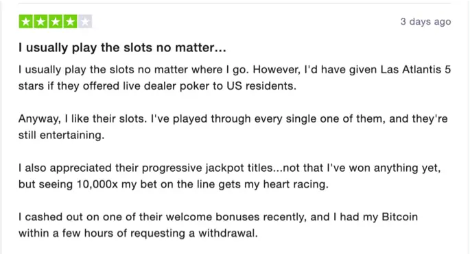 Las Atlantis Player Review
