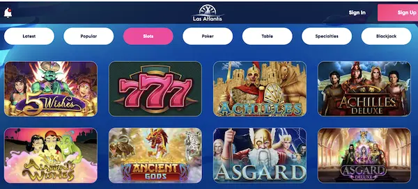 Slots at Las Atlantis